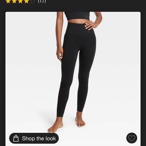 JoyLab Women’s High-Rise Patterned Seamless 7/8 Leggings - Black, M, NWT